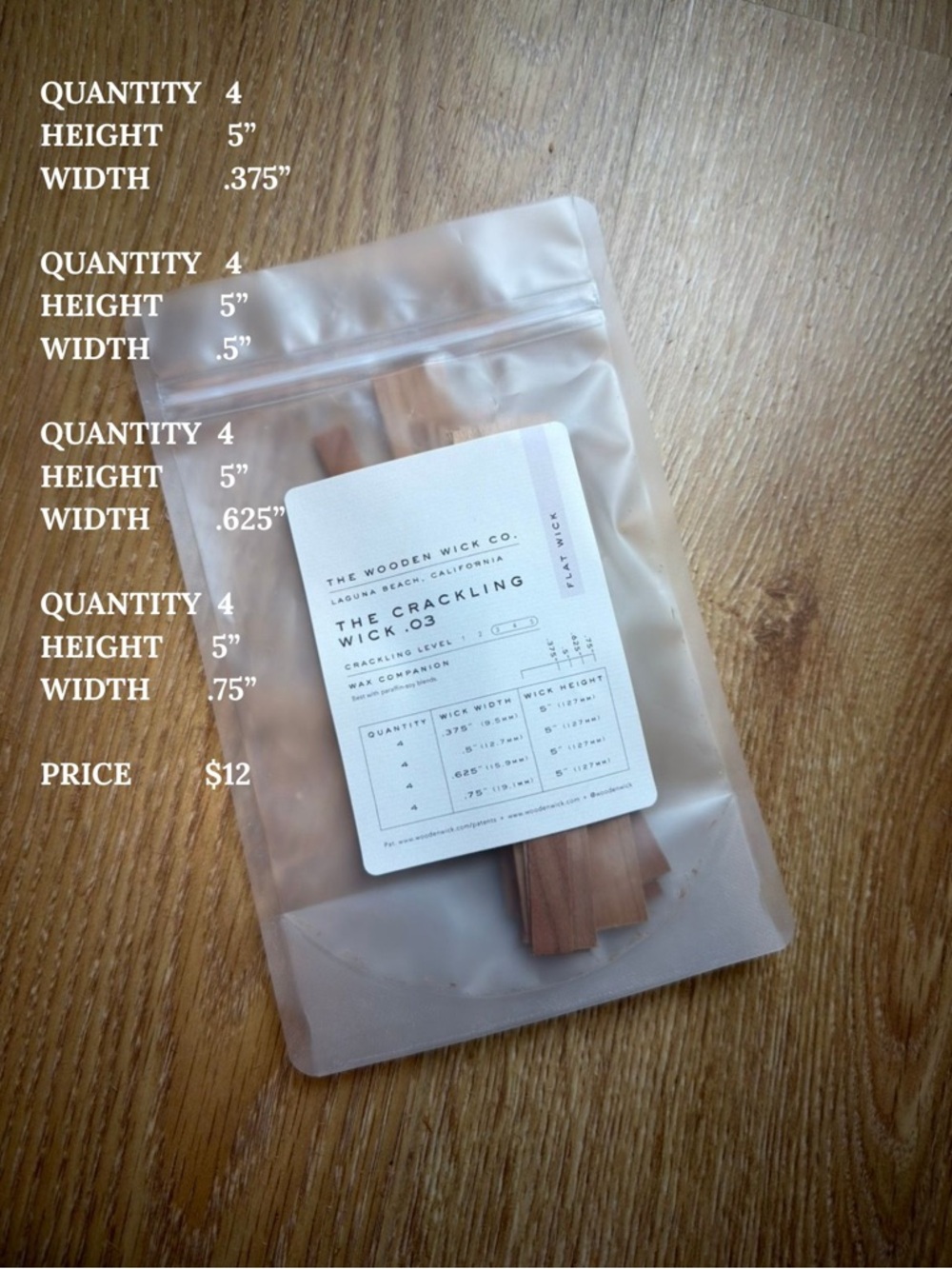 The Crackling Wick.03 - Candle Wicks Set